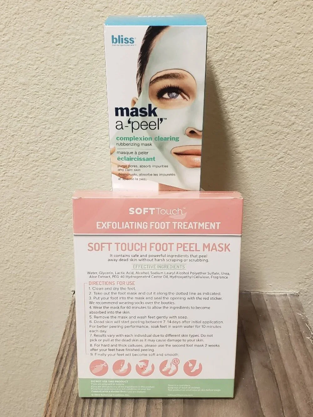 Spa Day Bundle: SoftTouch Foot Masks, Bliss Face Masks & Bubble T Bath Pearls